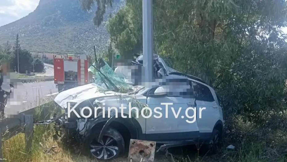 Νεμέα: Τροχαίο με νεκρή οδηγό, το αυτοκίνητό της «καρφώθηκε» σε κολώνα