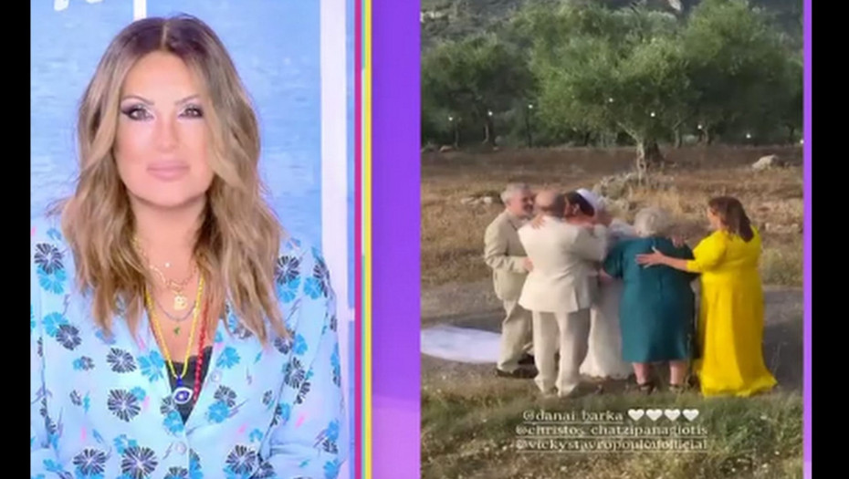 Γερμανού: Οι ευχές στη Δανάη Μπάρκα & η αποκάλυψη για το μενού: «Ακούτε; Αυτά είναι μενού γάμου»