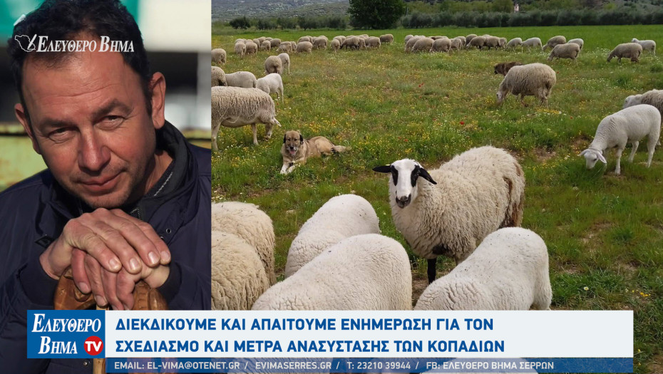 Σάκης Πίσιος - Σέρρες: Διεκδικούμε και απαιτούμε ενημέρωση για τον σχεδιασμό και μέτρα ανασύστασης των κοπαδιών