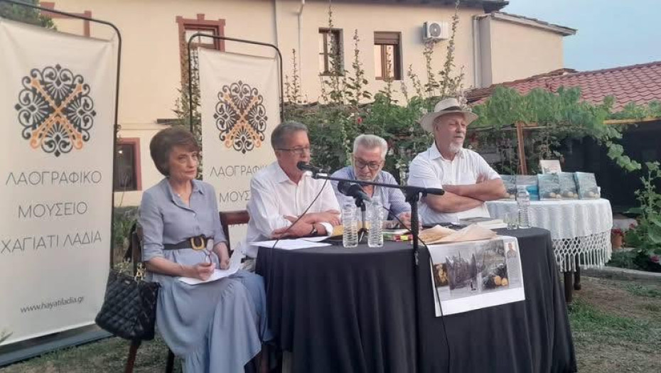 Παρουσίαση βιβλίου «Τα πεντόλιρα του Ούρσα» του Αργύρη Τσαμπάζη στο Χαγιάτι Λαδιά στη Πρώτη Σερρών