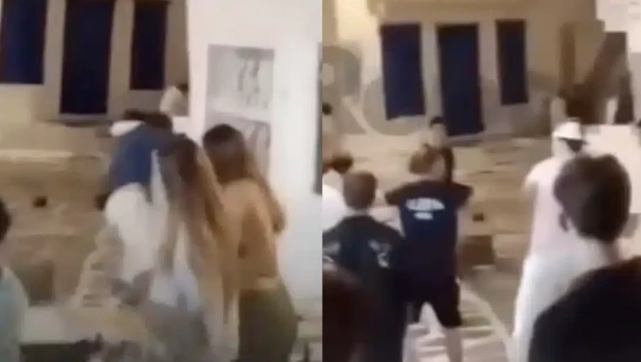 Άγριος ξύλο μεταξύ τουριστών στην χώρα της Μυκόνου χτες τα ξημερώματα