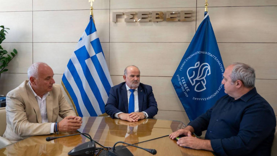 Συνάντηση Καββαθά – Τάτσιου στα γραφεία της ΓΣΕΒΕΕ