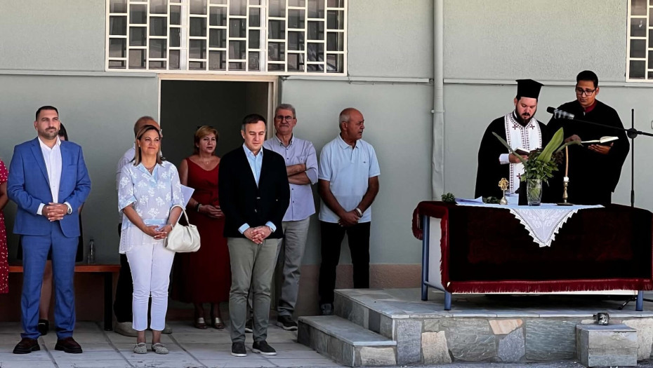 Στις τελετές αγιασμού η Βαρβάρα Μητλιάγκα - «Σήμερα χτύπησε το πρώτο κουδούνι»