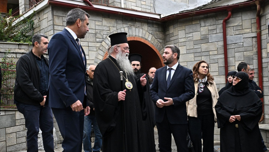 Ο Νίκος Ανδρουλάκης στην Ι.Μ. Παναγίας Εικοσιφοίνισσας για το μνημόνιο επιστροφής κειμηλίων από τη Βουλγαρία