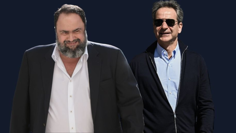 Στο Ηλέκτρα Παλλάς Μητσοτάκης και Μαρινάκης για “σουαρέ” με τους δημοσιογράφους