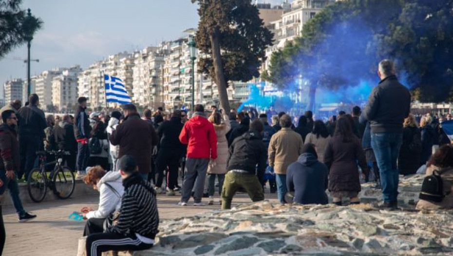Θεσσαλονίκη : Διαμαρτυρία για τα μέτρα κατά της πανδημίας