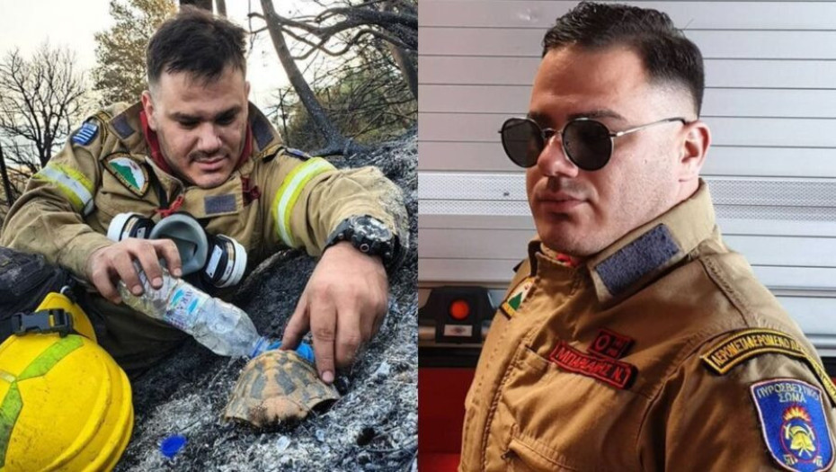 Άκης Μπαρδάκης: Συγκινεί ξανά ο πυροσβέστης που έδωσε νερό σε χελώνα – «Η ανταμοιβή για όλες τις προσπάθειες»