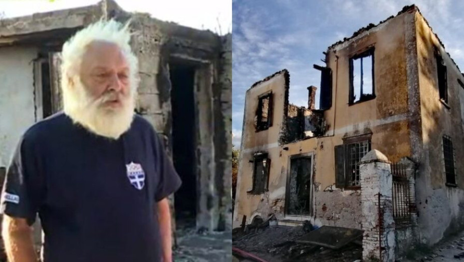 «Το σπίτι μου έγινε στάχτες αλλά δεν το εγκαταλείπω»: Ραγίζει καρδιές η δύναμη ψυχής του Αλέκου Βουτσαρά