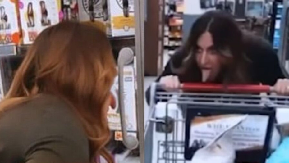 Bίντεο: Σάλος με αντιεμβολιάστρια που γυρίζει σούπερ μάρκετ, γλείφοντας λαβές από καρότσια και ψυγεία