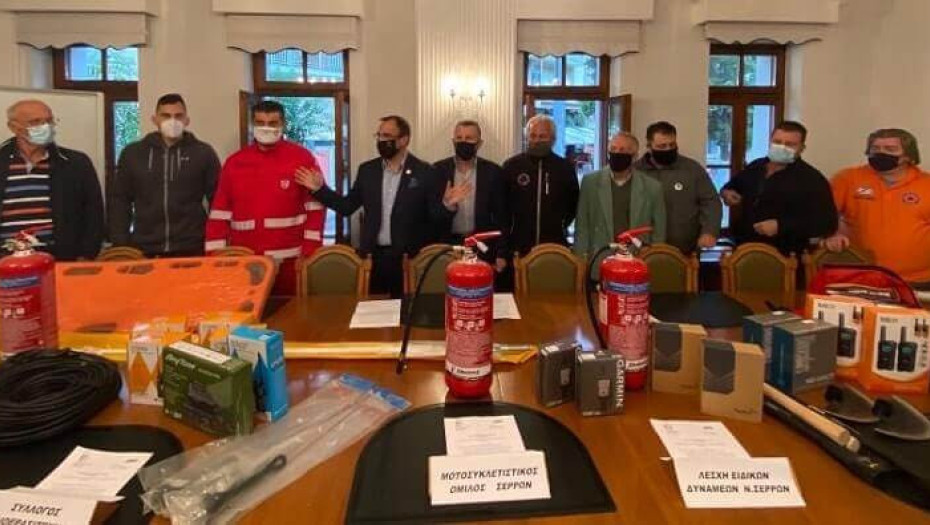 Ο Δήμος Σερρών ενισχύει τις εθελοντικές οργανώσεις Πολιτικής Προστασίας!