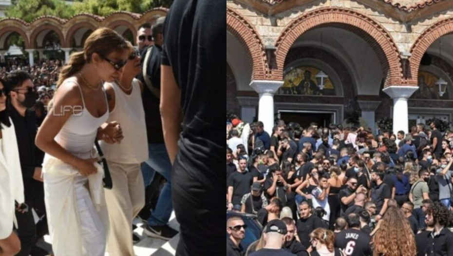Mad Clip Κηδεία : Συντετριμμένη και ντυμένη στα λευκά η Ελένη Φουρέιρα