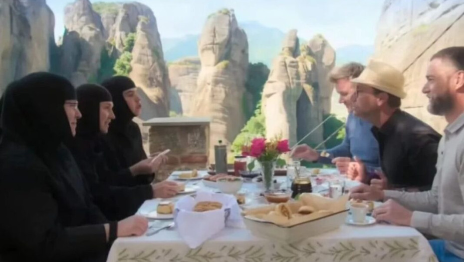 Ο διάσημος σεφ Γκόρντον Ράμσει στα Μετέωρα: Γεύμα με τις μοναχές