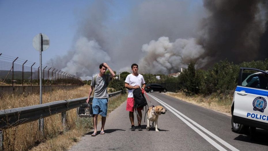 Φωτιά Βαρυπόμπη – Συγκινούν οι προσπάθειες πυροσβεστών και κατοίκουν να σώσουν ζωάκια της περιοχής