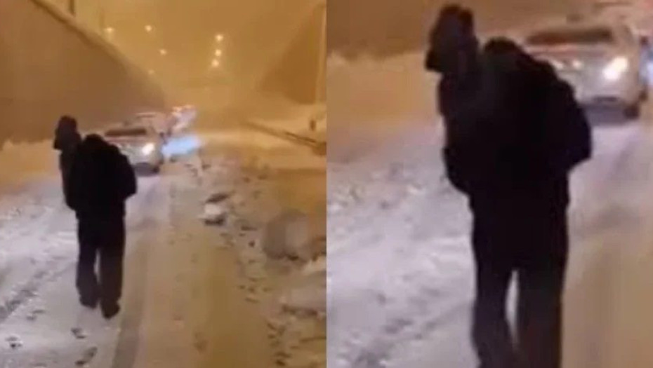 Αττική οδός: Πατέρας πήρε το παιδί του αγκαλιά και περπάτησε 2,5 χιλιόμετρα