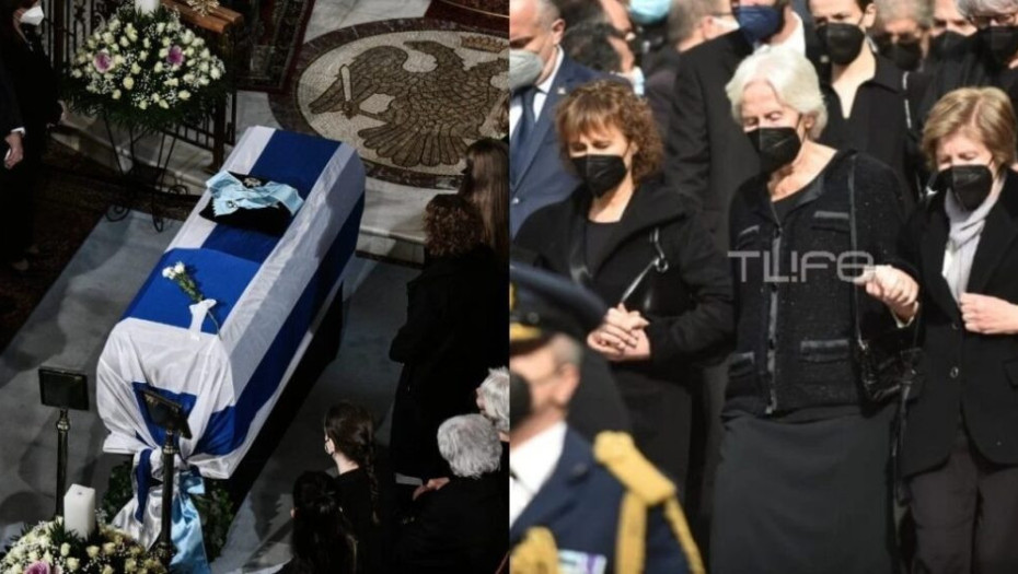 Κηδεία Κάρολου Παπούλια: Κλίμα οδύνης στο τελευταίο αντίο, συντετριμμένη η σύζυγός του