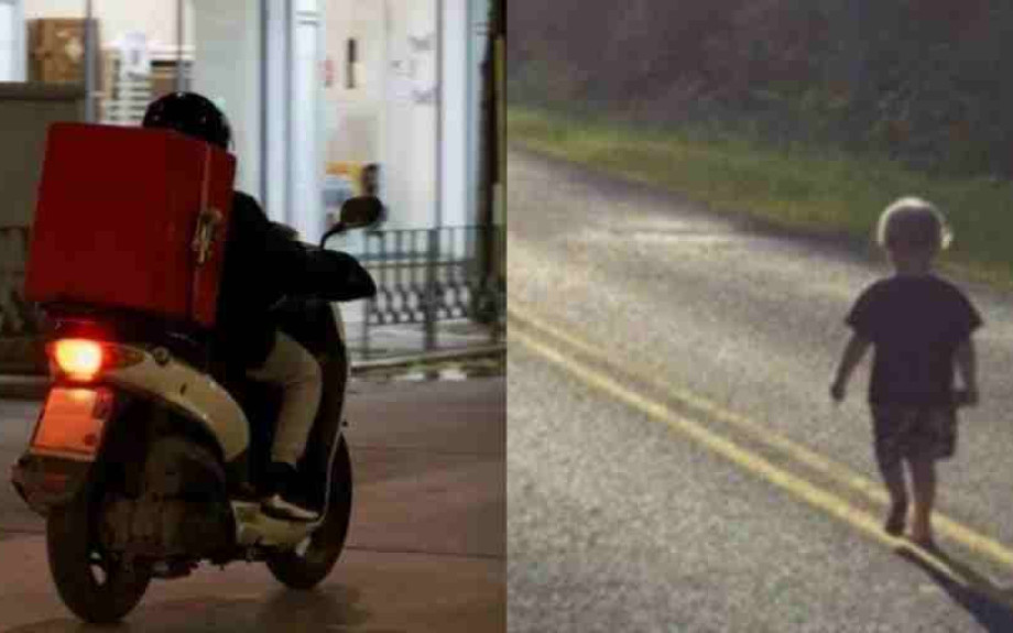 Ήρωας της διπλανής πόρτας: Ντελιβεράς έσωσε 3χρονο που περιπλανιόταν μόνο του στους δρόμους αργά τη νύχτα