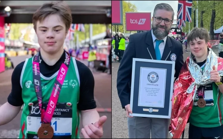 Υποκλίθηκαν όλοι: 19χρονος με σύνδρομο Down τερμάτισε με ρεκóρ τον μαραθώνιο και μας έκανε να δακρύσouμε