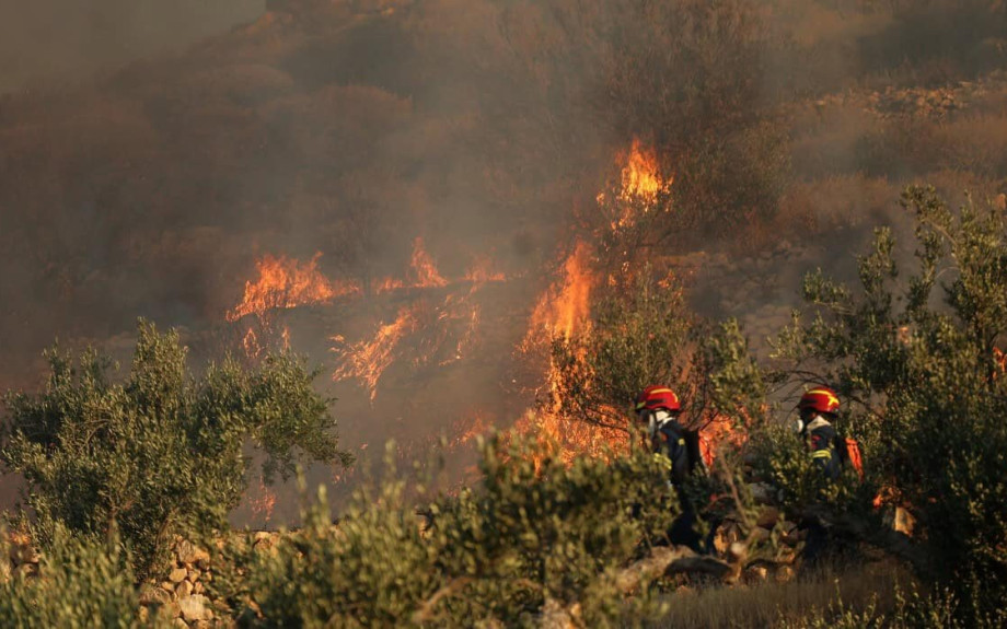 Φωτιά στο Αλιβέρι Εύβοιας - Συναγερμός στην Πυροσβεστική