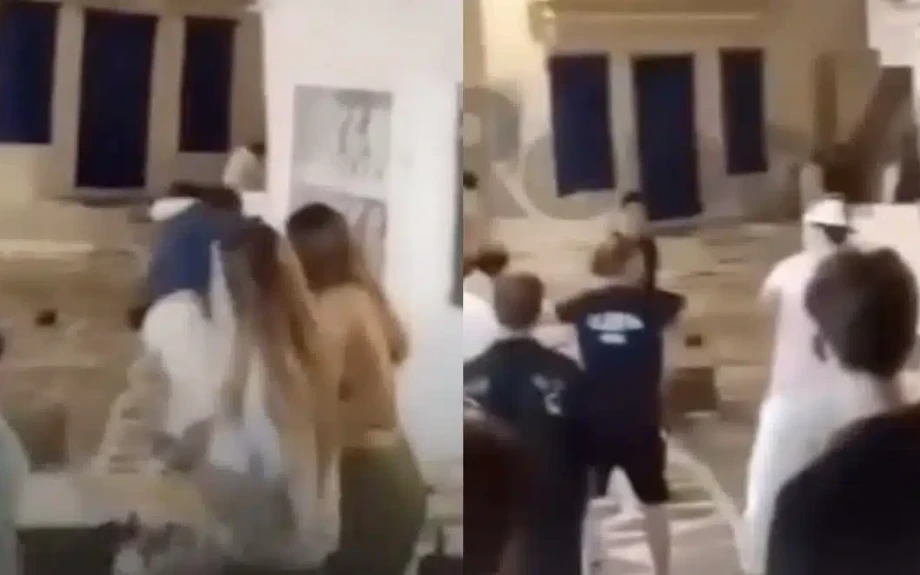 Άγριος ξύλο μεταξύ τουριστών στην χώρα της Μυκόνου χτες τα ξημερώματα