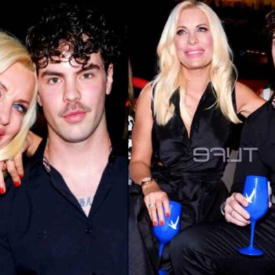 Κούκλος, μαυροντυμένος & εμφανώς γυμνασμένος: Η Μενεγάκη βγήκε νυχτερινή έξοδο, αλλά όλοι κοιτούσαν τον γιο της Άγγελο Λάτσιο