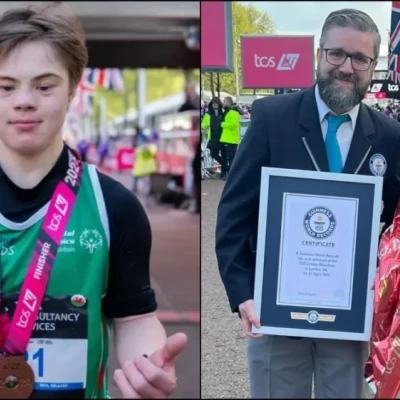 Υποκλίθηκαν όλοι: 19χρονος με σύνδρομο Down τερμάτισε με ρεκóρ τον μαραθώνιο και μας έκανε να δακρύσouμε