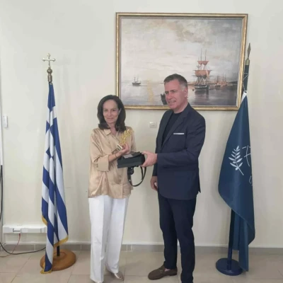 Συνάντηση Αγγελόπουλου – Διαμαντοπούλου στις εγκαταστάσεις του ΔΙΠΑΕ στη Σίνδο