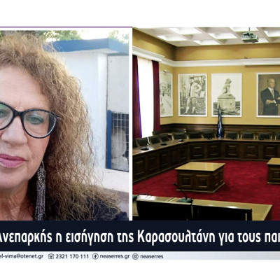 Σέρρες - Ανεπαρκής η εισήγηση της Καρασουλτάνη για τους παιδικούς σταθμούς