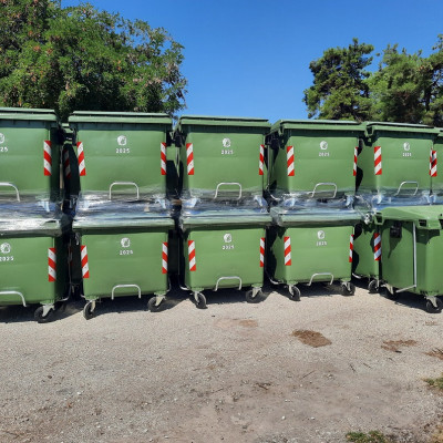 Ανανεώνεται ο εξοπλισμός καθαριότητας στο Δήμο Σερρών με 200 νέους κάδους