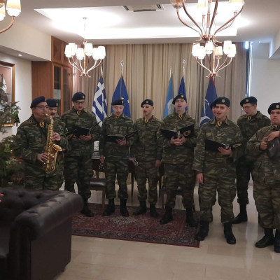 Στο Δημαρχείο Σερρών: Πρωτοχρονιάτικα κάλαντα και ευχές για το νέο έτος