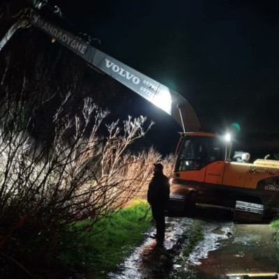 Σέρρες - Κινδύνεψαν να σπάσουν τα αναχώματα του ποταμού Στρυμώνα