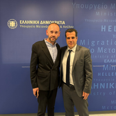 Βασίλης Νικηφόρου: Συνάντηση του Διοικητή της Δομής με τον Υπουργό Θάνο Πλεύρη