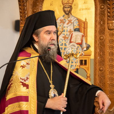 Εθιμοτυπική επίσκεψη του νέου Διοικητού της Α. Σ. Δ. Η. Μ. στον Σεβ. Μητροπολίτη Σερρών