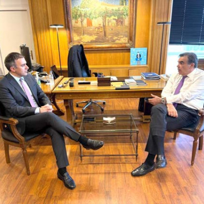 Συνάντηση Χατζηβασιλείου Σχοινά για τα ζητήματα του πρωτογενούς τομέα στις Σέρρες