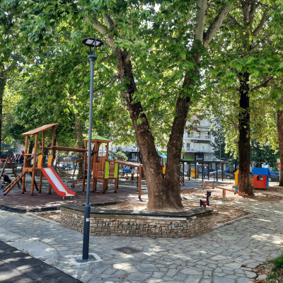 Ολοκληρώθηκαν οι εργασίες και επαναλειτουργεί η παιδική χαρά στην πλατεία ΙΚΑ στις Σέρρες