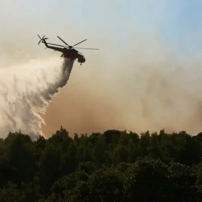 Φωτιά σε χαμηλή βλάστηση στο Κορωπί Αττικής - Ήχησε το 112