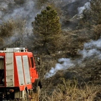 Πυρκαγιά στη Βρία Κατερίνης: Στη μάχη της πυρόσβεσης δύο αεροσκάφη και ένα ελικόπτερο