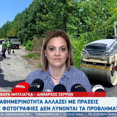 Βαρβάρα Μητλιάγκα - Σέρρες: Η καθημερινότητα αλλάζει με πράξεις -  Νέο πλήθος αρνητικών σχολίων στο προφίλ της Δημάρχου Σερρών
