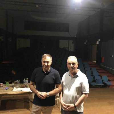 Τον Όμιλο «Ορφέας» Σερρών επισκέφθηκε ο Υφυπουργός Εξωτερικών Τάσος Χατζηβασιλείου – Μεγάλος χορηγός υλικών η ISOMAT-Ένα ακόμη βήμα για την αναγέννηση του ιστορικού «Ορφέα»