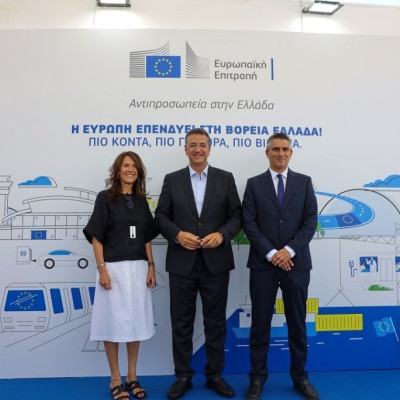 Τα εγκαίνια του Περιπτέρου της Αντιπροσωπείας της Ευρωπαϊκής Επιτροπής στην Ελλάδα στην 90ή ΔΕΘ πραγματοποίησε ο Α. Τζιτζικώστας