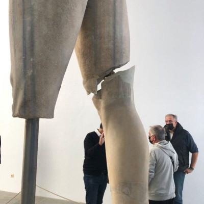 Σεισμός στη Σάμο: Ο γιγάντιος Κούρος τραυματίστηκε ελαφρά