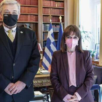 Ο Δήμαρχος Σιντικής Φώτης Δομουχτσίδης  Επισκέφτηκε την ΠτΔ Κατερίνα Σακελλαροπούλου